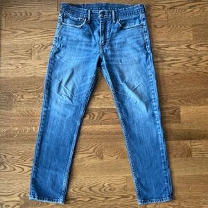 Men's Slim Fit Blue Denim Jeans
